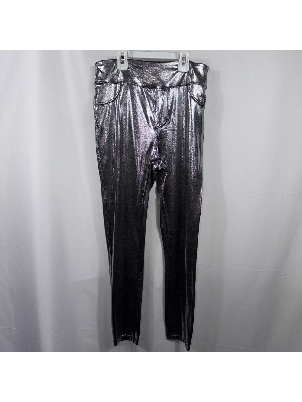 Halara Metallic Silver High Rise 7/8 Leggings M